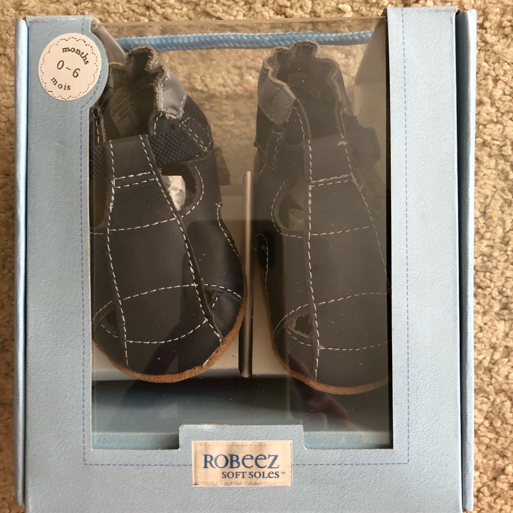 Robeez soft soles 0-6 months baby fisherman sandal